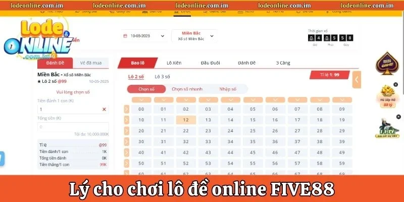 Lý cho chơi Lô đề online FIVE88
