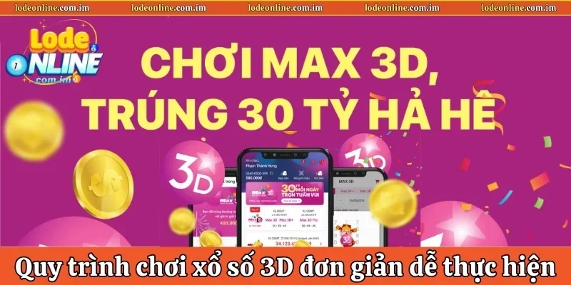 Quy trình chơi xổ số 3D đơn giản dễ thực hiện